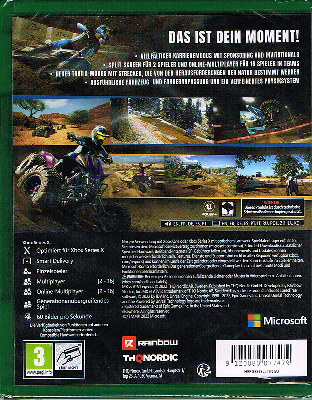 MX vs. ATV Legends Rueckseite