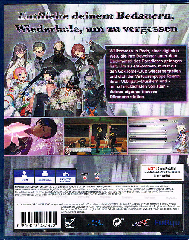 The Caligula Effect 2 Rueckseite