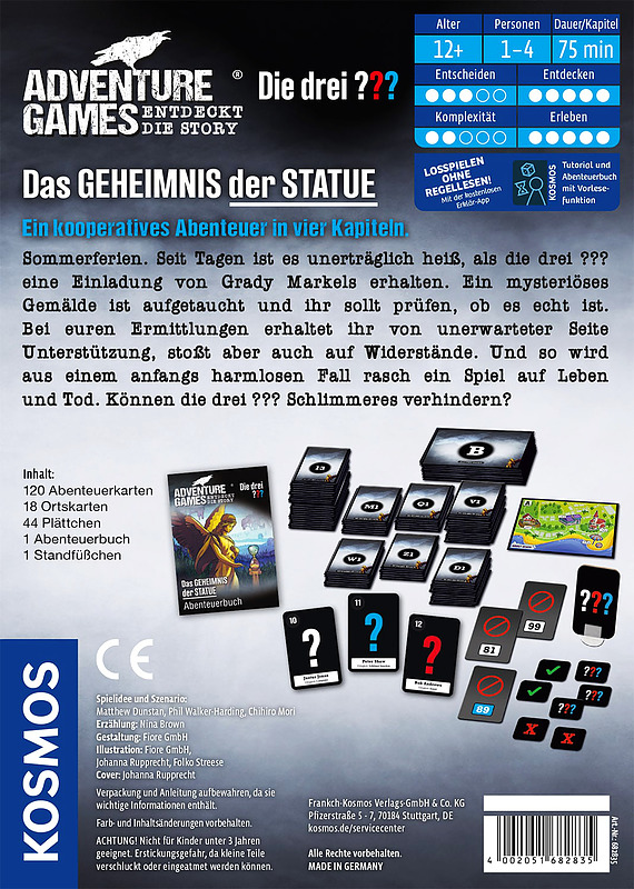 Adventure Games -??? Das Geheimnis der Statue Rueckseite
