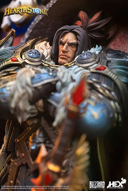 Hearthstone 3D Art Frame Statue Varian Wrynn Rueckseite