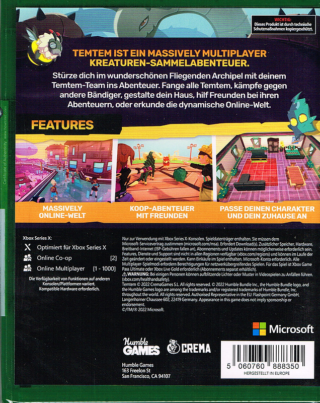 Temtem Rueckseite