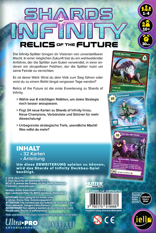 Shards of Infinity - Relics of the Future Rueckseite