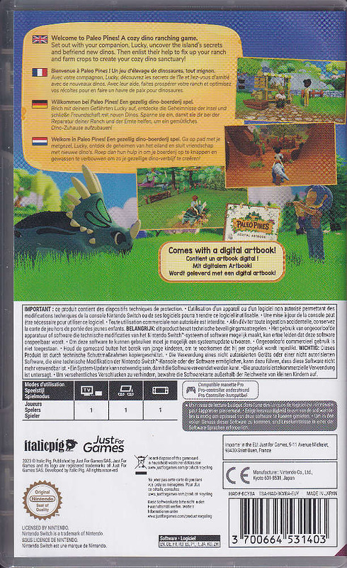 Paleo Pines Rueckseite