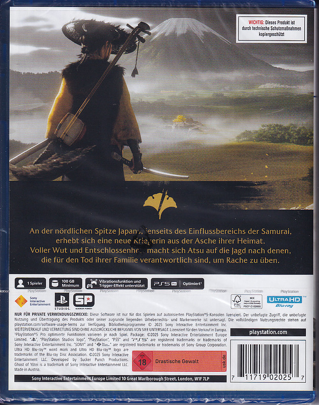 Ghost of Yotei Rueckseite