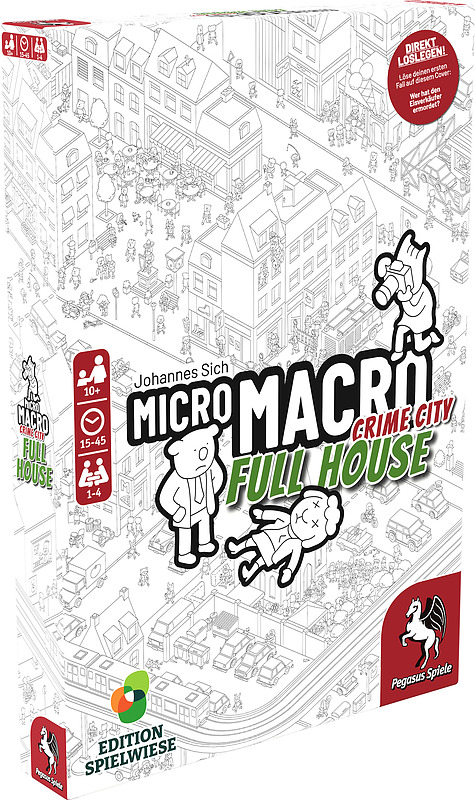 Micro Macro: Crime City 2 - Full House 1-4 Spieler, Spieldauer ca. 15-45 Minuten Cover
