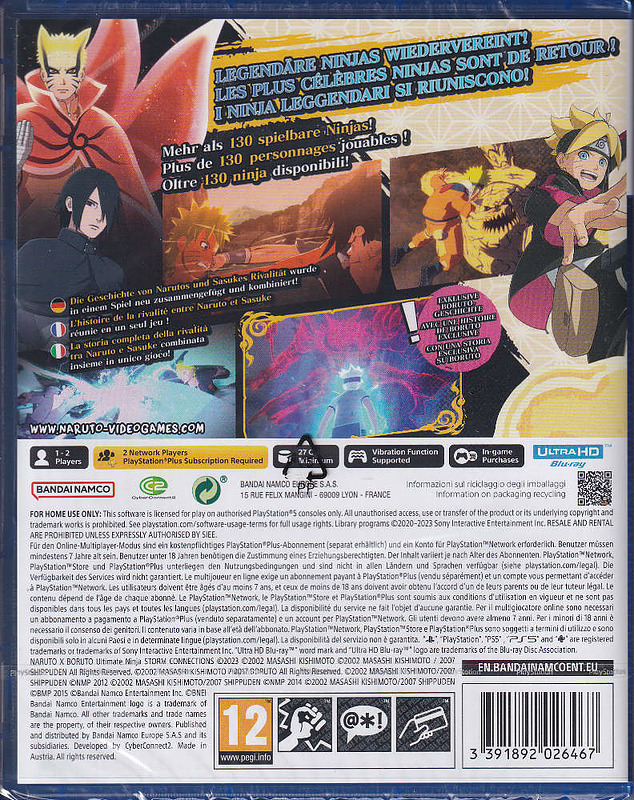 Naruto x Boruto: Ultimate Ninja Storm Connections Rueckseite