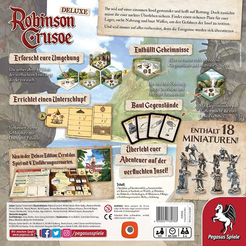 Robinson Crusoe Deluxe Edition Rueckseite
