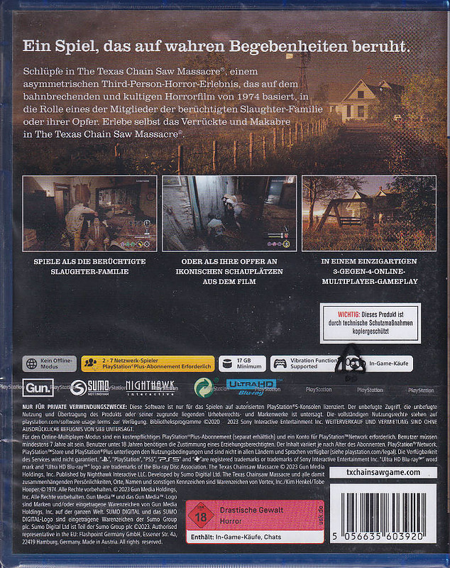 The Texas Chain Saw Massacre Rueckseite
