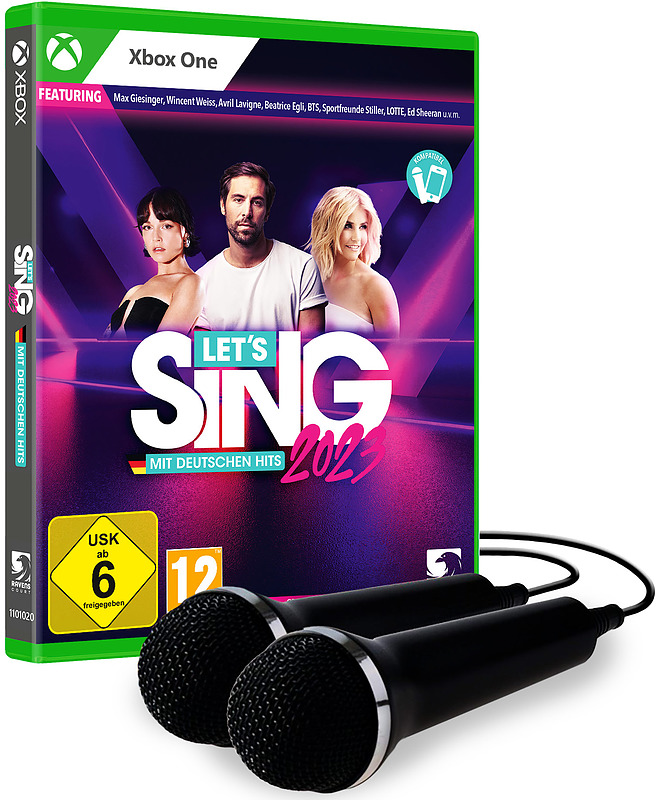 Let's Sing 2023 German Version + 2 Mics Cover