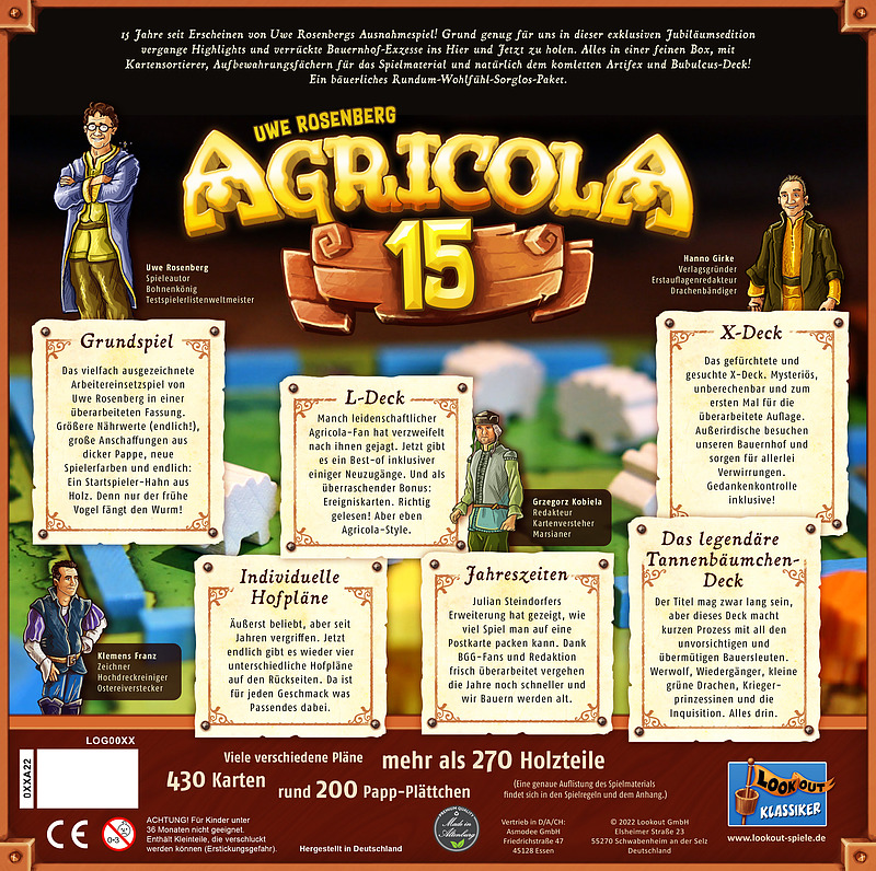 Agricola 15 Jahre Jubiläumsbox Rueckseite