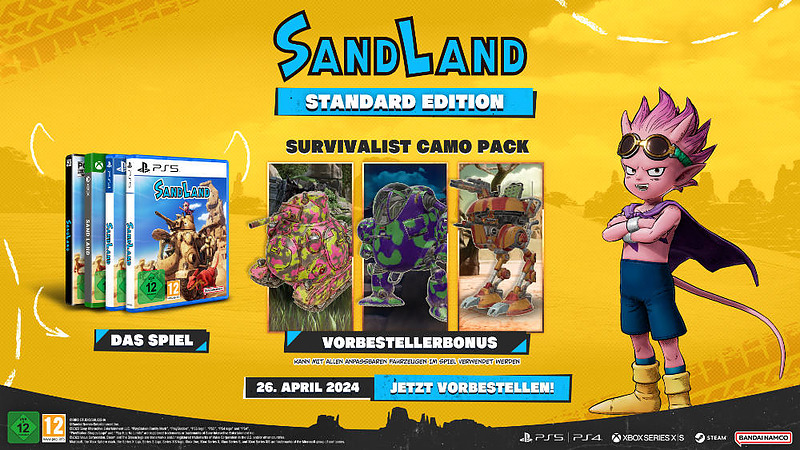 Sand Land + 4 Boni (AT-PEGI) Rueckseite
