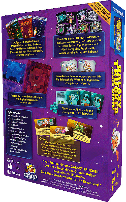 Galaxy Trucker 2nd : Immer weiter! Rueckseite