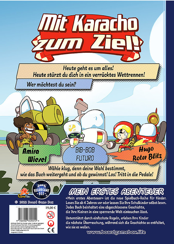 Mein erstes Abenteuer: Mit Karacho zum Ziel! Rueckseite