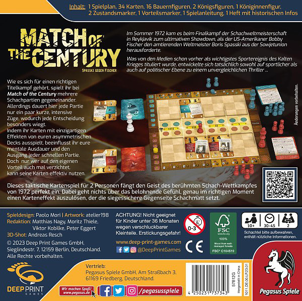 Match of the Century Rueckseite