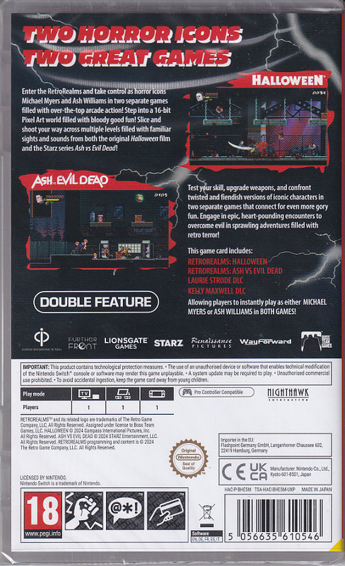 Halloween and Ash vs Evil Dead Retro Realms Rueckseite