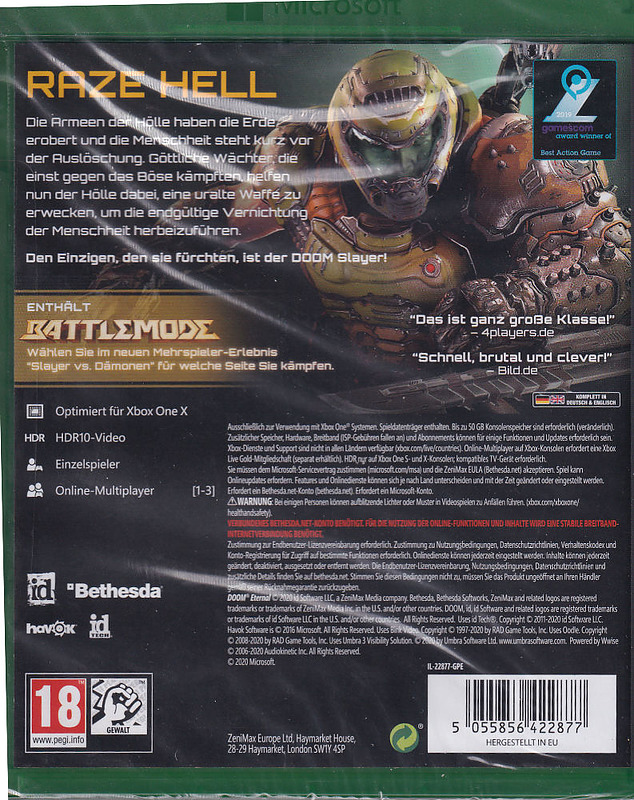 DOOM Eternal Rueckseite