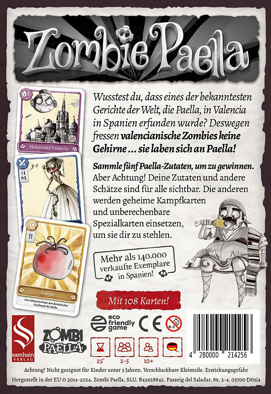 Zombie Paella Rueckseite