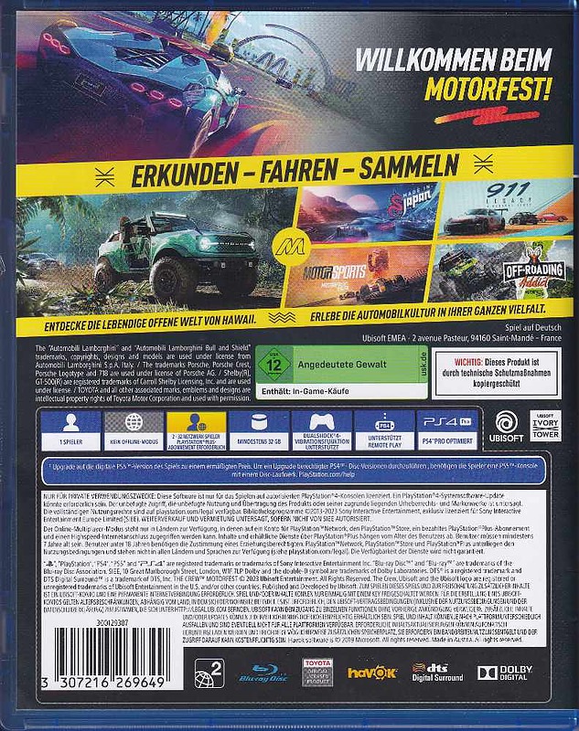 The Crew Motorfest Rueckseite