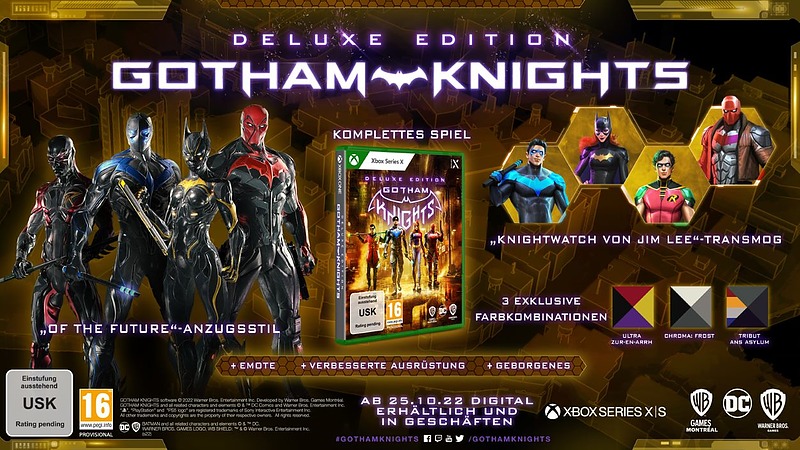 Gotham Knights Deluxe Edition + 2 Boni Rueckseite