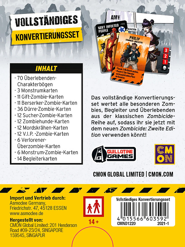 Zombicide 2. Edition - Konvertierungsset Rueckseite