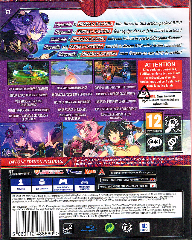 Neptunia x Senran Kagura Ninja Wars Rueckseite