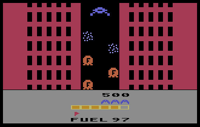Caverns of Mars Atari 2600+ (AT-PEGI) Rueckseite