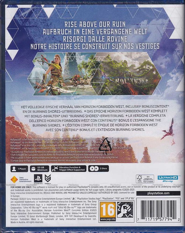 Horizon Forbidden West Complete Ed. (AT-PEGI) Rueckseite