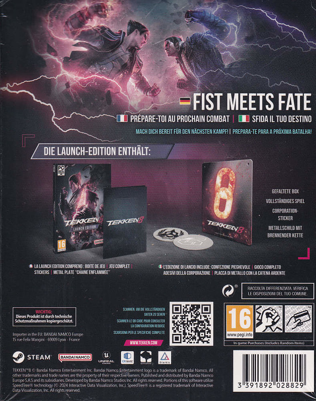 Tekken 8 Launch Edition + 3 Boni (AT-PEGI) Rueckseite