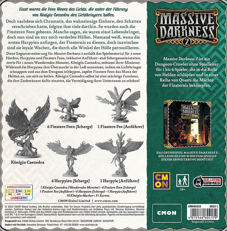 Massive Darkness 2: Feenvolk Rueckseite