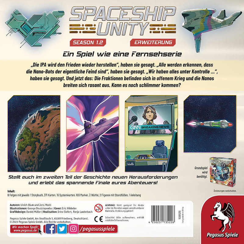 Spaceship Unity - Season 1.2 Rueckseite