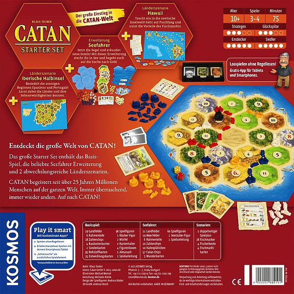 Catan Starter Set Rueckseite Catan Starter Set Rueckseite