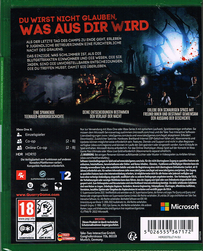 The Quarry Rueckseite