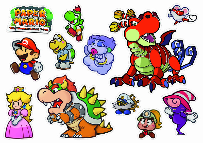 Paper Mario: Die Legende von Äonentor + Sticker Rueckseite
