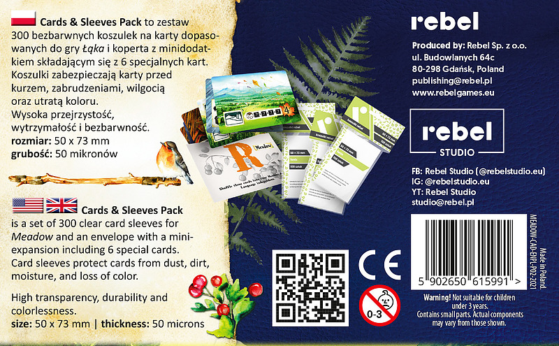 Meadow - Cards & Sleeves Pack Rueckseite