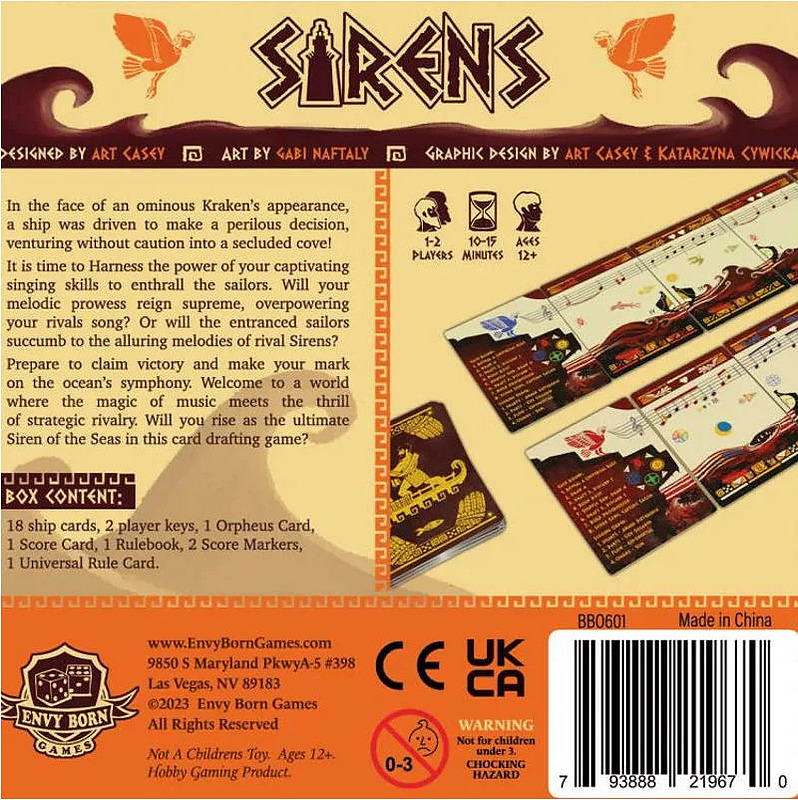 Sirens (Englisch) Rueckseite