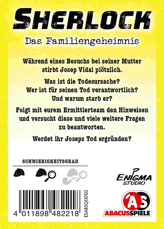 Sherlock - Das Familiengeheimnis Rueckseite