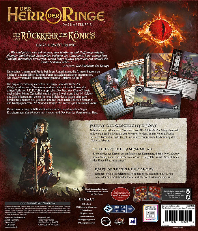 Der Herr der Ringe LCG: Die Rückkehr des Königs Rueckseite