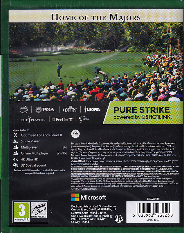 PGA Tour: Road to the Masters Rueckseite