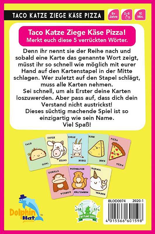 Taco Cat Goat Cheese Pizza Rueckseite