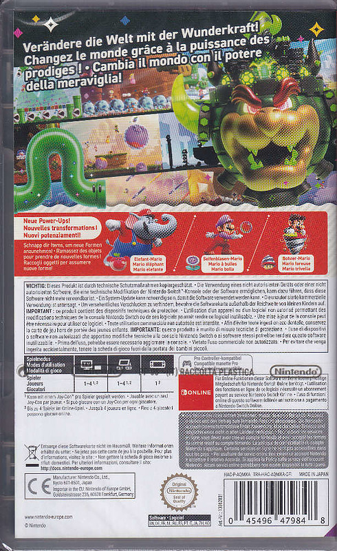 Super Mario Bros. Wonder (AT-PEGI) Rueckseite