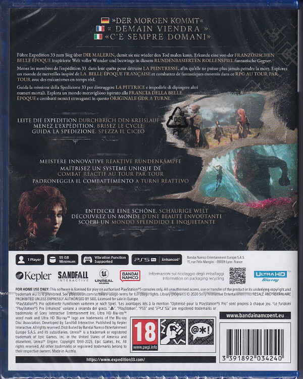 Clair Obscur: Expedition 33 (AT-PEGI) Rueckseite