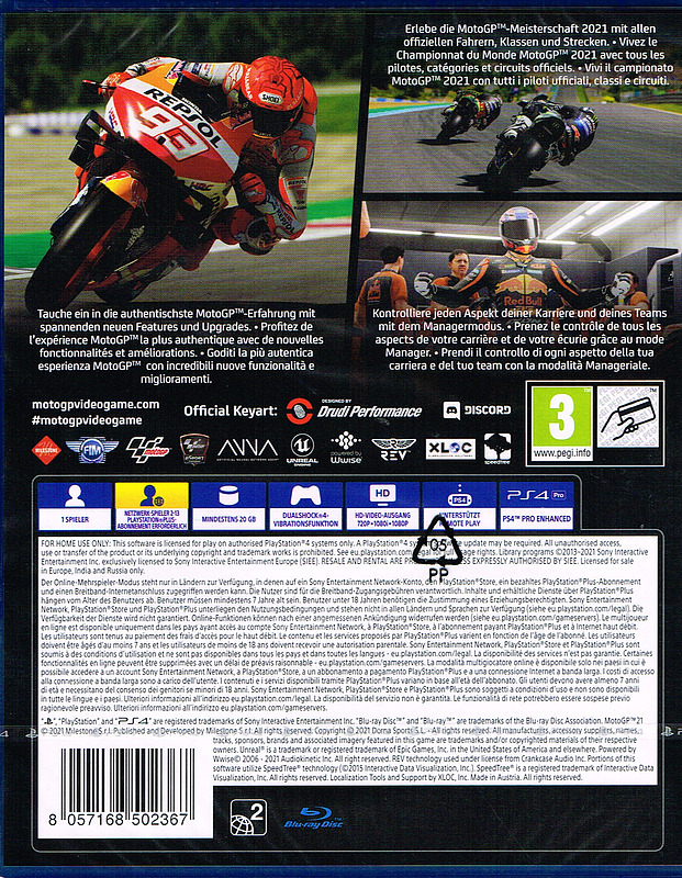 MotoGP 21 (AT-PEGI) Rueckseite