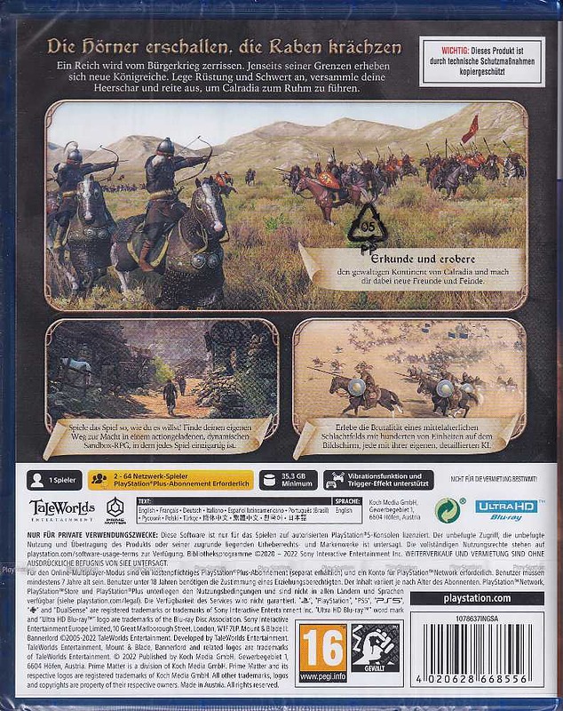 Mount & Blade II: Bannerlord Rueckseite