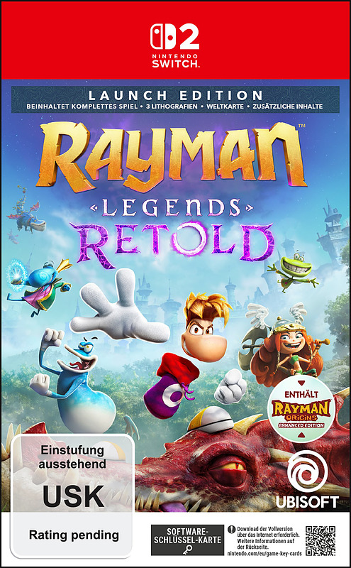 Rayman Legends Retold Launch Edition Cover