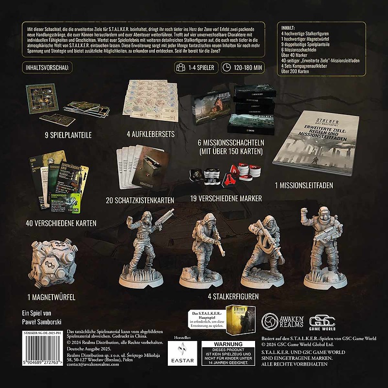 STALKER - Das Brettspiel: Erweiterte Ziele Rueckseite