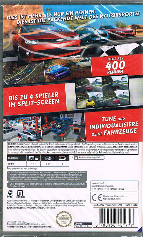 Gear Club Unlimited (CiB) Rueckseite