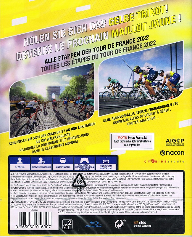 Tour de France 2022 Rueckseite