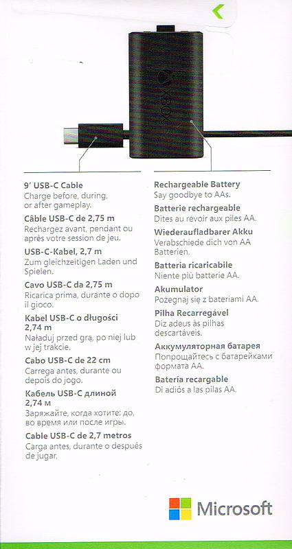 Xbox Series X Play and Charge Kit Rueckseite