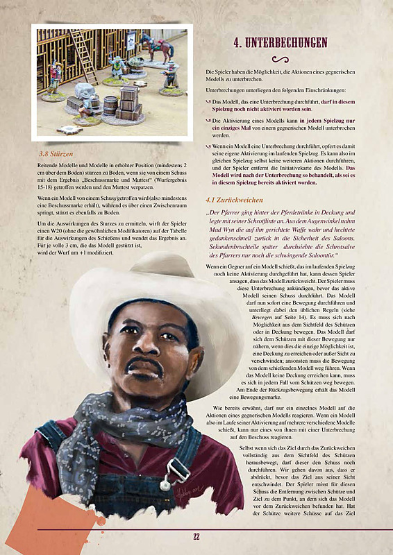 Dead Man's Hand Regelbuch Rueckseite