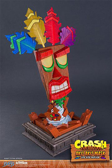 Crash Bandicoot Aku Aku Maske Rueckseite